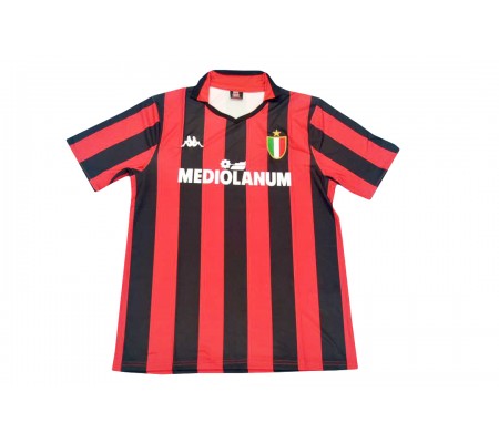 AC Milan 88/89 Home Red&Black Soccer Jersey